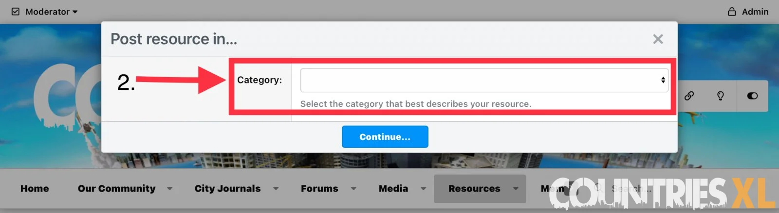 [CountriesXL] Posting A Resource In The New CountriesXL By 1