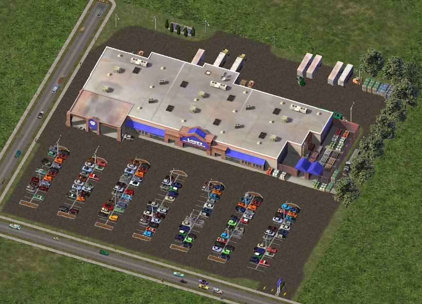 [CountriesXL] Lowes Home Improvement & Distribution Centers By 1